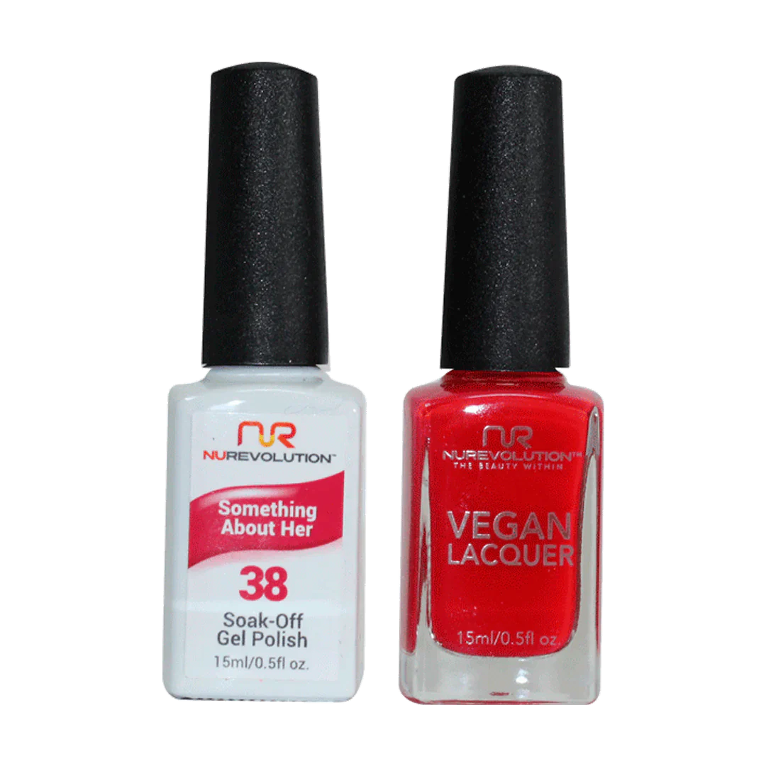 Vivid nail wraps for vivid beauty-NuRevolution Trio Duo Gel & Lacquer 038 Something About Her