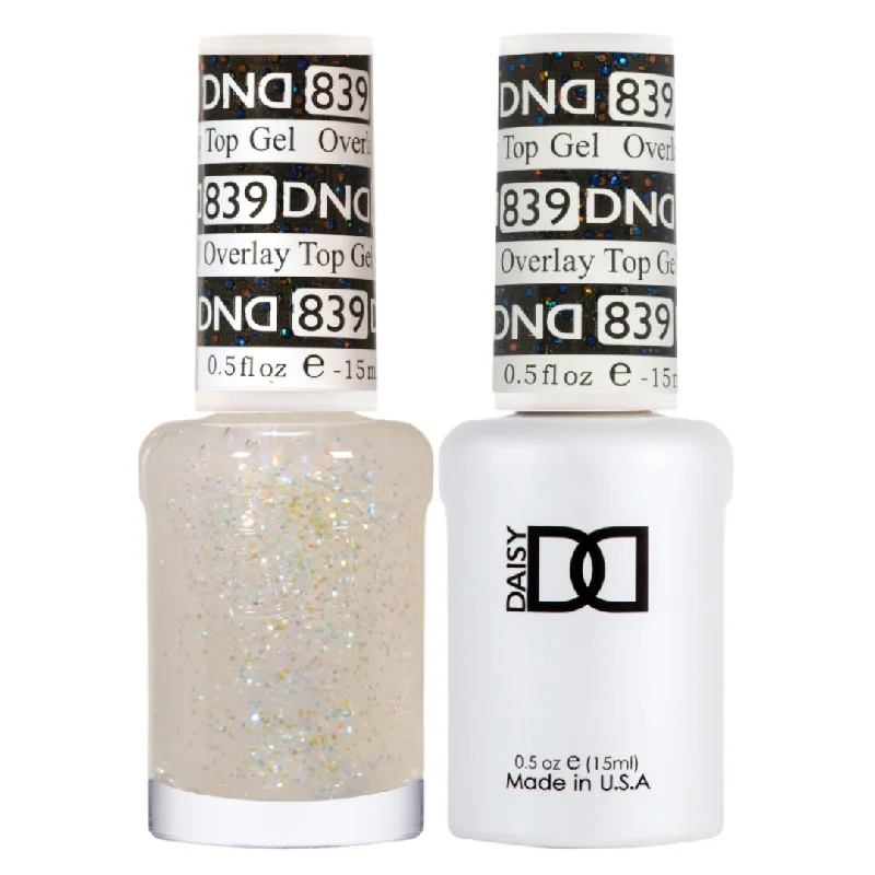 Glow nail studs for radiant nails-DND Duo - Overlay Top Gel - 839