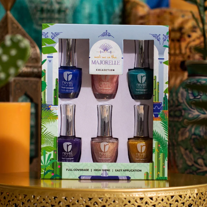 Moon nail gems for moon charm-Meet Me in the Majorelle Nail Polish Collection