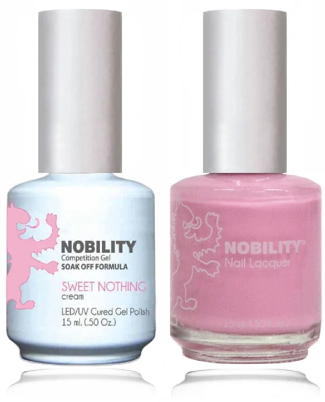 Frosted nail polish for cool tones-NBCS043 - NOBILITY GEL POLISH & NAIL LACQUER - SWEET NOTHING 0.5oz