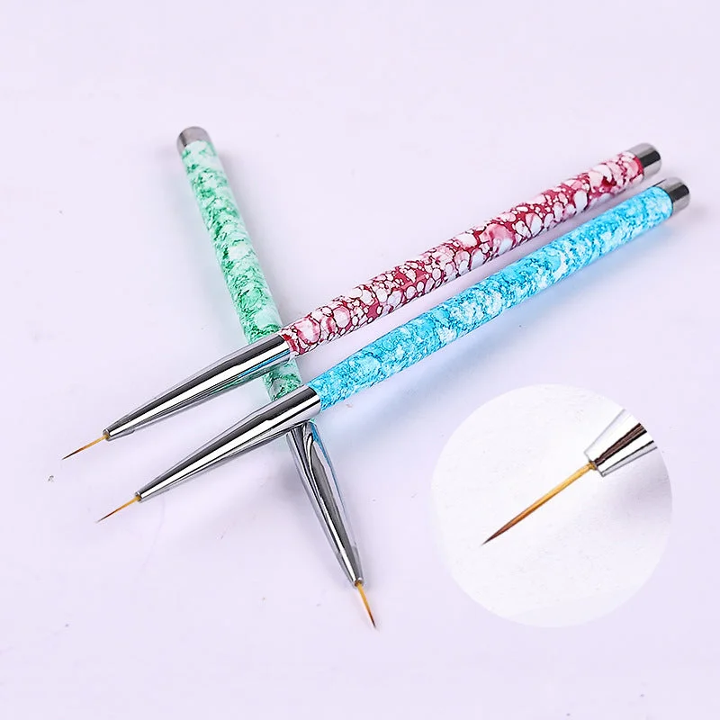 Arrow nail gems for arrow charm-Wholesale Double-ended Silicone Pen Clay Manicure Repair Tools 5-piece Set