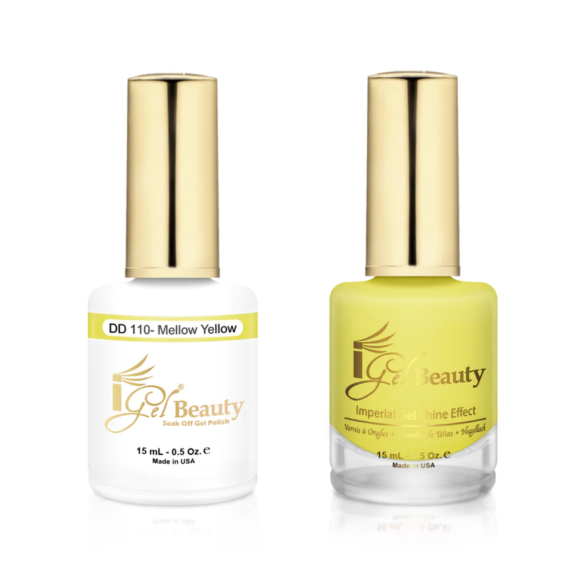 Prism nail gems for prism shine-IG110 - IGEL DUO GEL & POLISH 0.5oz - MELLOW YELLOW