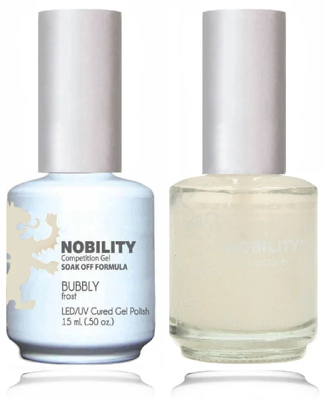 Plush nail wraps for plush charm-NBCS104 - NOBILITY GEL POLISH & NAIL LACQUER - BUBBLY 0.5oz