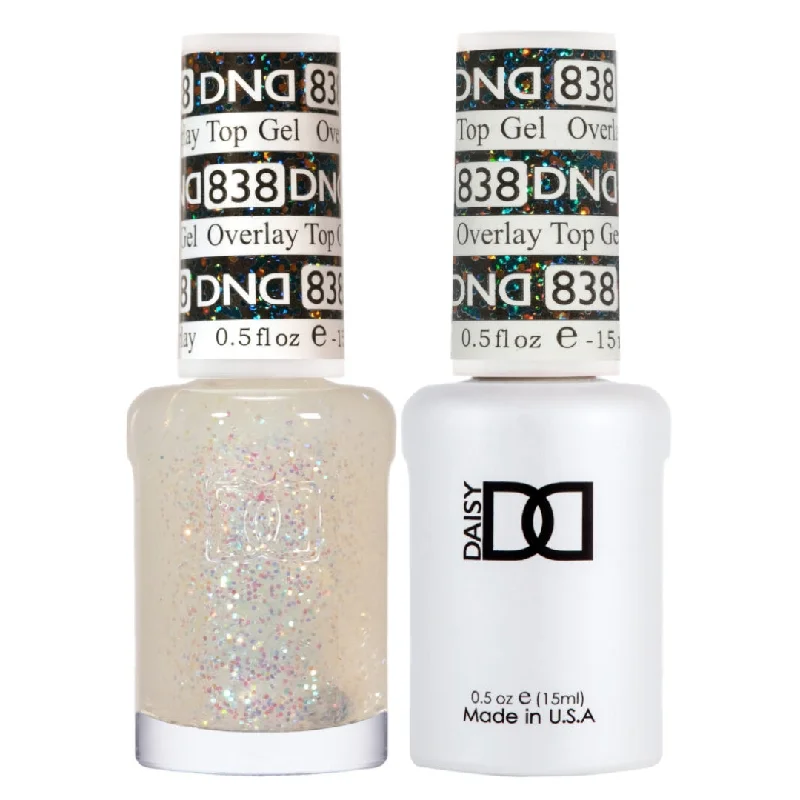 Radiant nail strips for glowing nails-DND Duo - Overlay Top Gel - 838