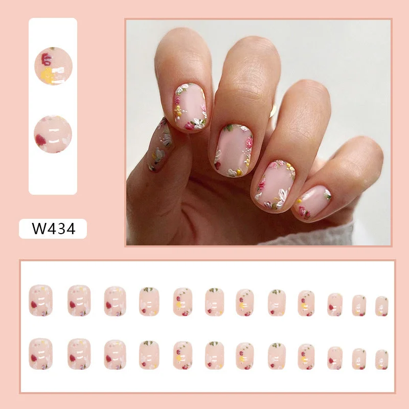 Wave nail studs for wave charm-Wholesale cute flowers small fragrance light luxury type Nail Stickers