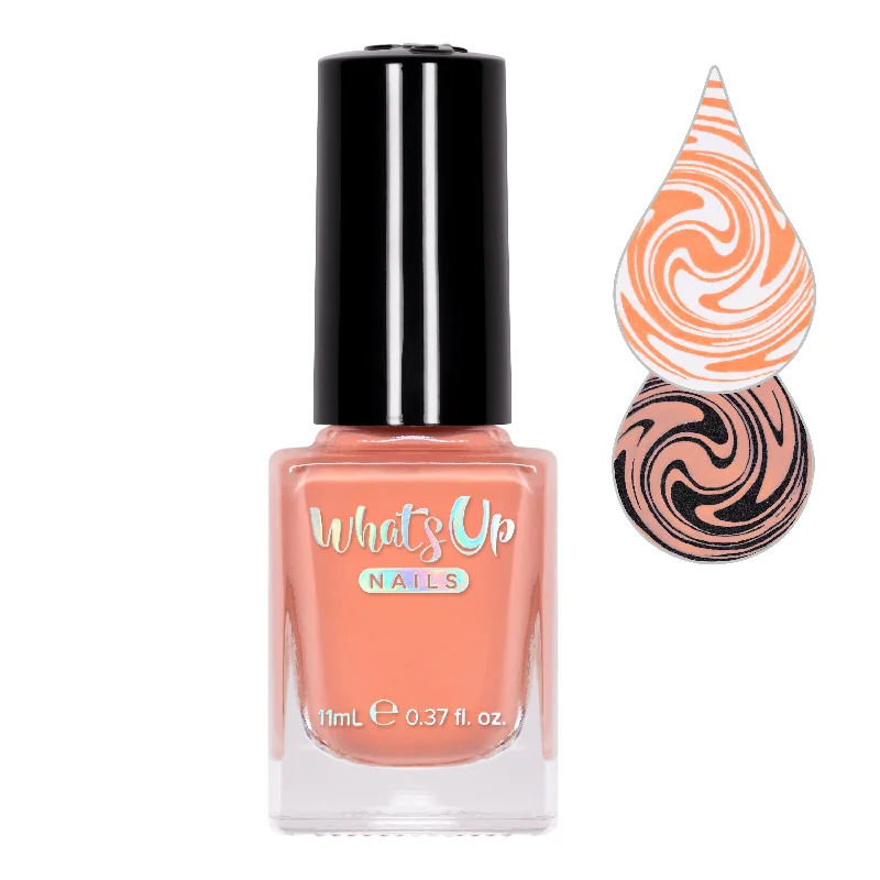 Soft nail polish for soft charm-Whats Up Nails - Apricot Horizon Stamping Polish