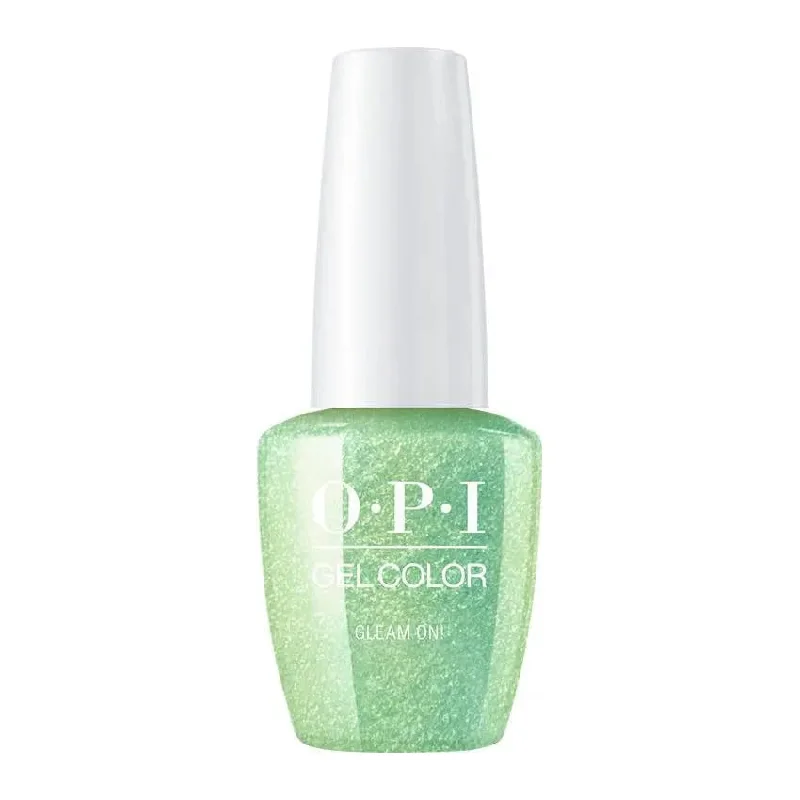 Leaf nail studs for leafy charm-OPI GelColor Gleam On!