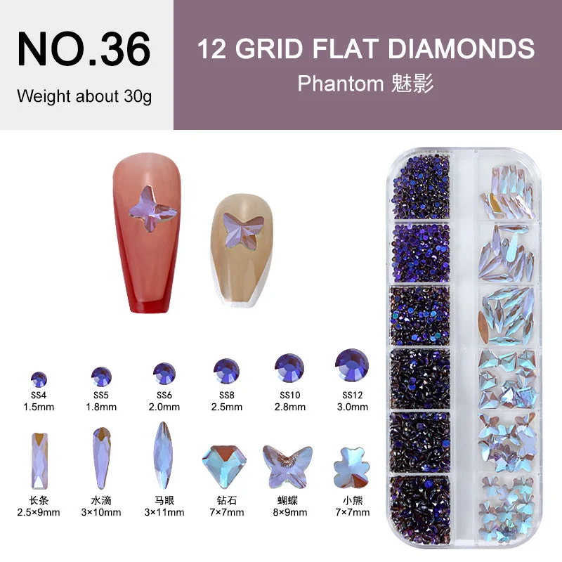 NO.36 Phantom Purple Shaped+Flat Bottom