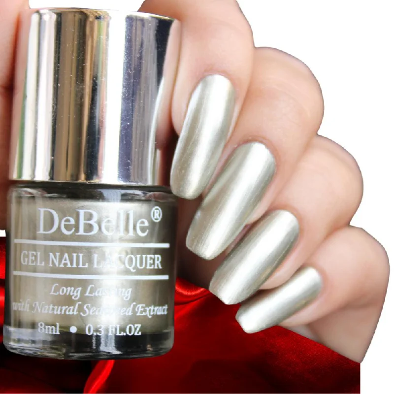 Platinum nail polish for luxe shine-DeBelle Gel Nail Lacquer Rustique Gold - (Metallic Rust Gold Nail Polish), 8ml