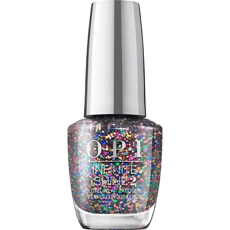 Electric nail wraps for electric flair-OPI Infinite Shine Cheers To Mani Years