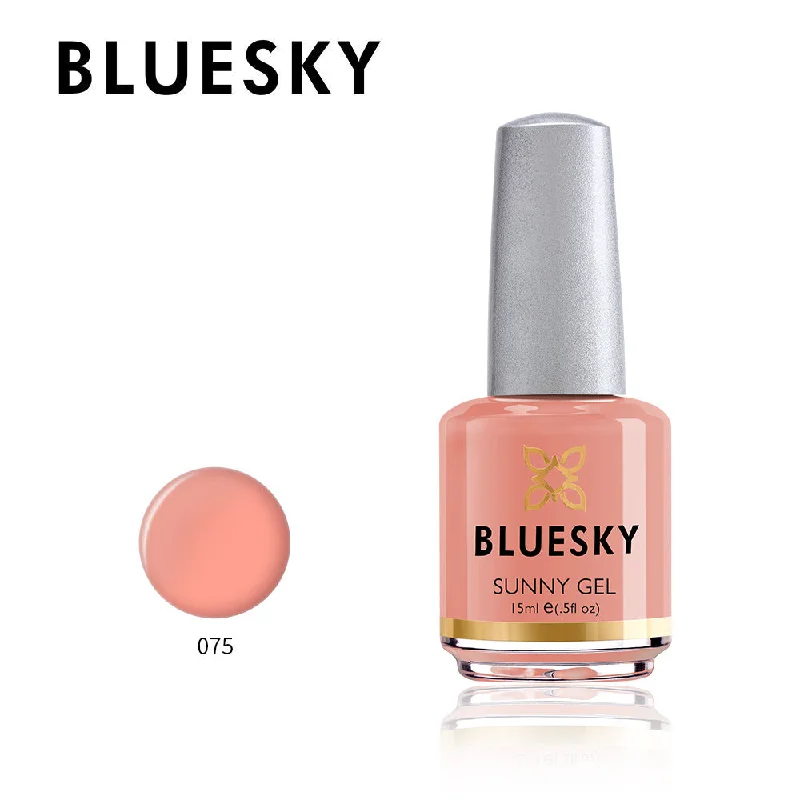 Stone nail studs for earthy tones-Bluesky Sunny Gel 15ml nail polish 075 TEASE