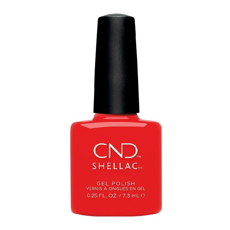 Classic nail stickers for timeless style-CND Shellac Rise & Shine Collection Poppy Fields 398