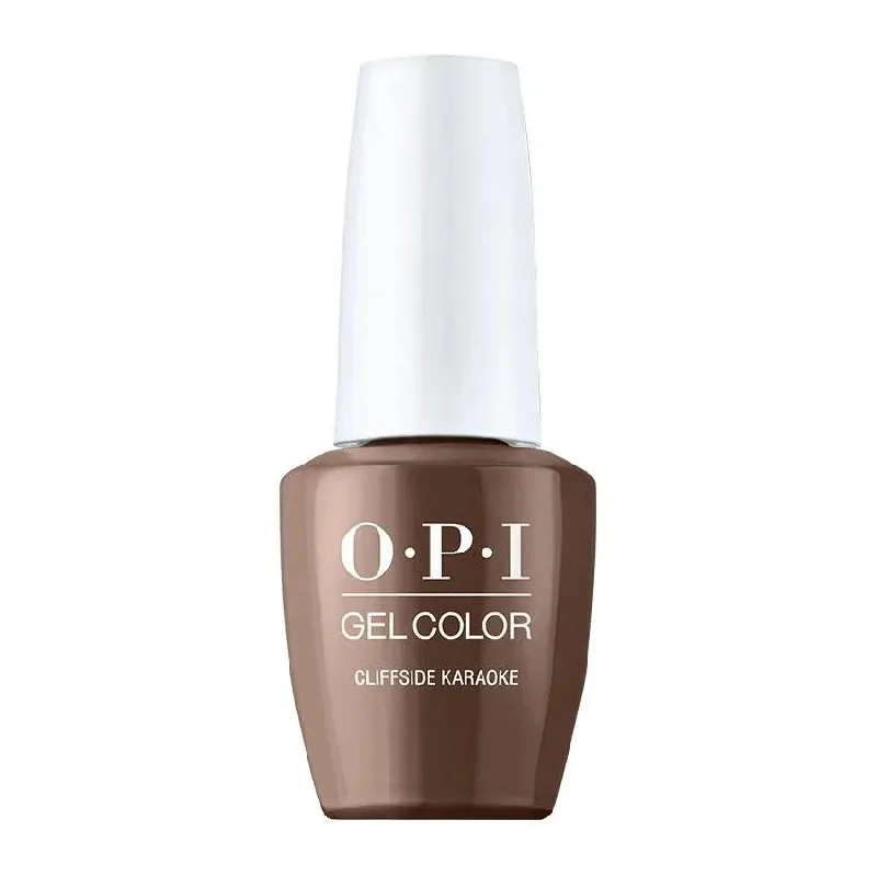 Electric nail studs for electric charm-OPI GelColor Cliffside Karaoke