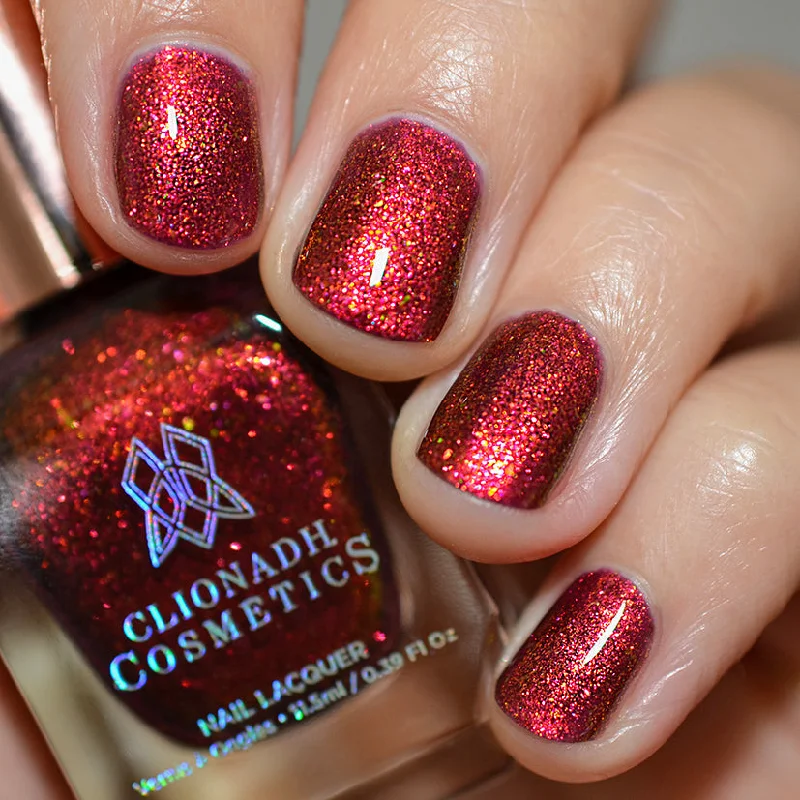 Cheetah nail polish for cheetah style-Clionadh Cosmetics - Mulled Wine Nail Polish