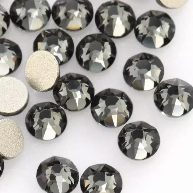 Moon nail decals for moon shine-Black Diamond Rhinestones