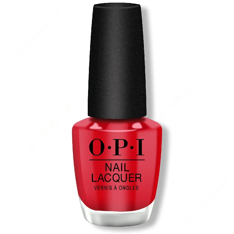 Flash nail wraps for flash shine-OPI Nail Lacquer - Big Apple Red 0.5 oz - #NLN25