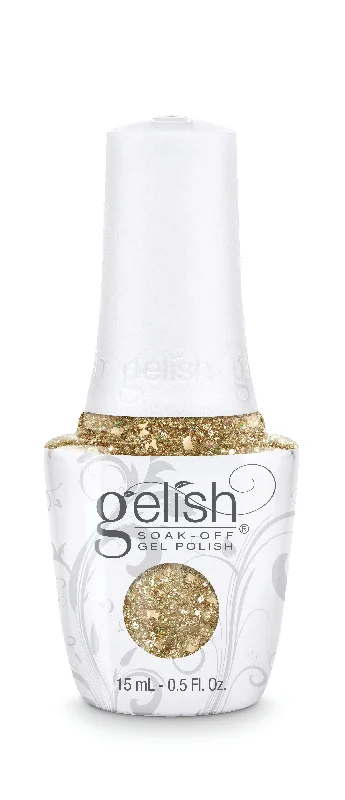 Electric nail studs for electric vibes-Gelish PRO - All That Glitters Is Gold 15ml